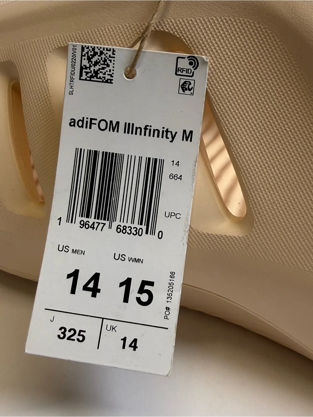 Adidas Originals AdiFom Infinity Mule Sand IH0355 Slip On Kobe Tan Sz 14 New NWT - Picture 9 of 9